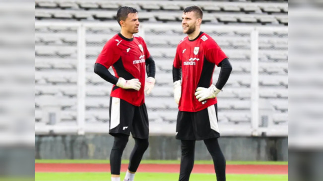 Emil Audero dan Maarten Paes. [Instagram]